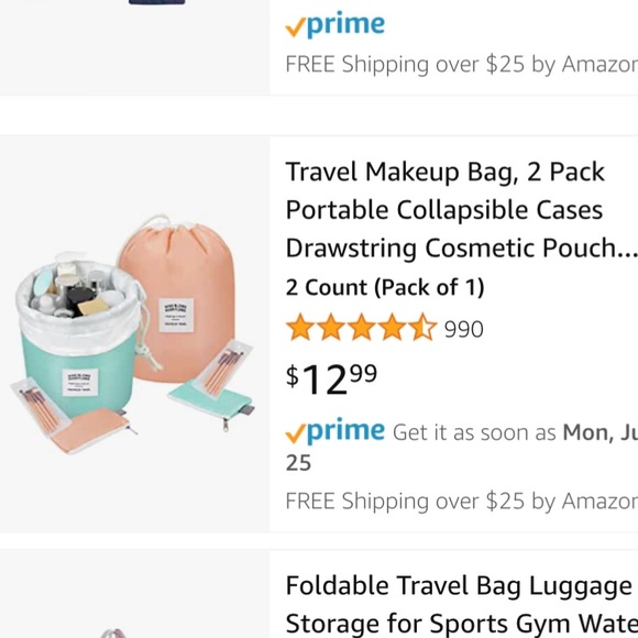 Two “Wind Blows River Flows” cosmetic bags. Each has draw string top. - Picture 6 of 6